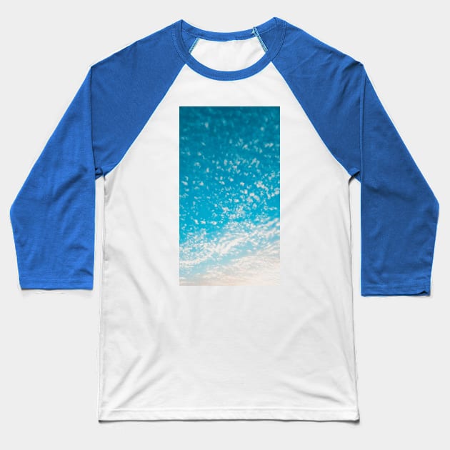 Blue Sky landscape Baseball T-Shirt by Tilila